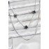 316L Steel Chain Silver Color Italian Chain Black Clover Model Women's Necklace