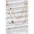 316L Steel Chain Gold Color Sequin Women's Necklace