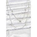 316L Steel Chain Silver Color Sequin Women s Necklace