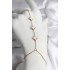 316L Steel Gold Color White Clover Model Female Shahmaran