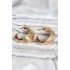 316L Steel Gold Color Half Ring Model Women's Earrings