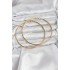316L Steel Gold Color 75 mm Hoop Earring