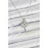 316L Steel Silver Color Ballerina Model Women's Necklace