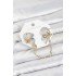 Brass Gold Color Snake Model Chain Link Ear Cuff Earring Set