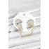 Brass Gold Color Butterfly Model Chain Link Ear Cuff Earring Set