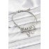 Brass Silver Color Space Theme Charm Women's Bracelet