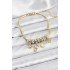 Brass Gold Color Space Theme Charm Women's Bracelet