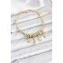 Brass Gold Color Snake Charm Women's Bracelet
