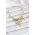Brass Gold Color Flying Balloon Charm Women's Bracelet