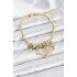 Brass Gold Color Winged Charm Women's Bracelet