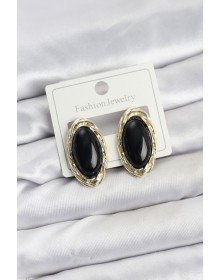 Black Almond Model Vintage Women's Earrings