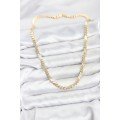 Brass Gold Color Flat Chain Women s Necklace