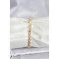 Brass Gold Color VIP Series Row Clover Model Zircon Stone Women s Bracelet