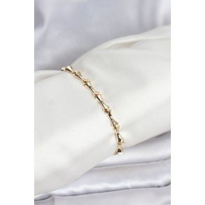 Brass Gold Color VIP Series Bone Model Zircon Stone Women's Bracelet