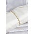 Brass Gold Color VIP Series Bone Model Zircon Stone Women's Bracelet