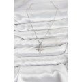 316L Steel Chain Silver Color Polar Star Model Zircon Stone Women s Necklace 316L Steel Chain Silver Color Polar Star Model Zircon Stone Women s Necklace