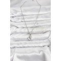 316L Steel Chain Silver Color Seashell and Starfish Model Zircon Stone Women s Necklace