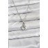 316L Steel Chain Silver Color Seashell and Starfish Model Zircon Stone Women's Necklace
