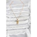 316L Steel Chain Gold Color Jellyfish Model Zircon Stone Women s Necklace