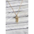 316L Steel Chain Gold Color Jellyfish Model Zircon Stone Women s Necklace