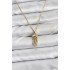 316L Steel Chain Gold Color Jellyfish Model Zircon Stone Women's Necklace
