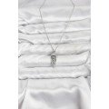 316L Steel Chain Silver Color Jellyfish Model Zircon Stone Women s Necklace