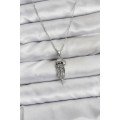 316L Steel Chain Silver Color Jellyfish Model Zircon Stone Women s Necklace