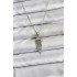 316L Steel Chain Silver Color Jellyfish Model Zircon Stone Women's Necklace
