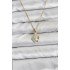 316L Steel Chain Gold Color Fish Model Zircon Stone Women's Necklace