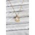 316L Steel Chain Gold Color Oyster Pearl Model Zircon Stone Women's Necklace