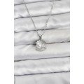 316L Steel Chain Silver Color Oyster Pearl Model Zircon Stone Women s Necklace