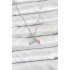316L Steel Chain Silver Color Fish Tail Model Zircon Stone Women's Necklace