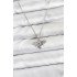 316L Steel Chain Silver Color Fly Model Zircon Stone Women's Necklace