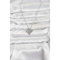 316L Steel Chain Silver Color Fly Model Zircon Stone Women s Necklace