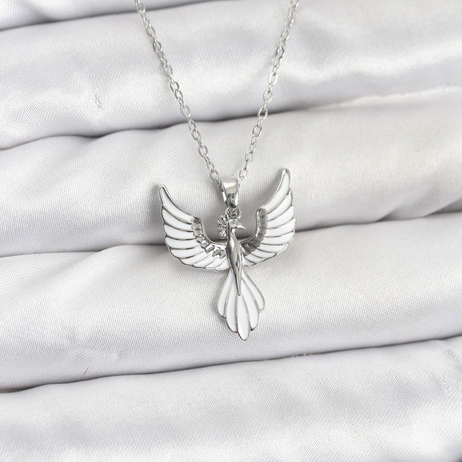 316L Steel Chain Silver Color Phoenix Model Women s Necklace