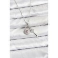 316L Steel Chain Silver Color Lock Key Model Zircon Stone Women s Necklace 316L Steel Chain Silver Color Lock Key Model Zircon Stone Women s Necklace