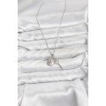 316L Steel Chain Silver Color Lock Key Model Zircon Stone Women s Necklace 316L Steel Chain Silver Color Lock Key Model Zircon Stone Women s Necklace