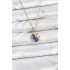 316L Steel Chain Gold Color Night Model Zircon Stone Women's Necklace