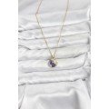 316L Steel Chain Gold Color Night Model Zircon Stone Women s Necklace