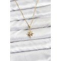 316L Steel Chain Gold Color Pole Star Model Women s Necklace 316L Steel Chain Gold Color Pole Star Model Women s Necklace