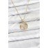 316L Steel Chain Gold Color Lucky Necklace Model Zircon Stone Women's Necklace