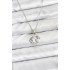 316L Steel Chain Silver Color Sea Theme Model Zircon Stone Women's Necklace