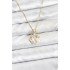 316L Steel Chain Gold Color Sea Theme Model Zircon Stone Women's Necklace