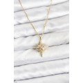 316L Steel Gold Color Zircon Stone Polar Star Model Women s Necklace 316L Steel Gold Color Zircon Stone Polar Star Model Women s Necklace
