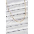 CM 14K Gold Color Brass Crushed Twist Model Women s Necklace CM 14K Gold Color Brass Crushed Twist Model Women s Necklace