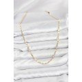 CM 14K Gold Color Laser Chain Model Women s Necklace