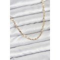 CM 14K Gold Color Laser Chain Model Women s Necklace
