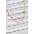 CM 14K Gold Color Laser Chain Model Women's Necklace