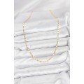 CM 14K Gold Color Laser Thin Chain Women s Necklace