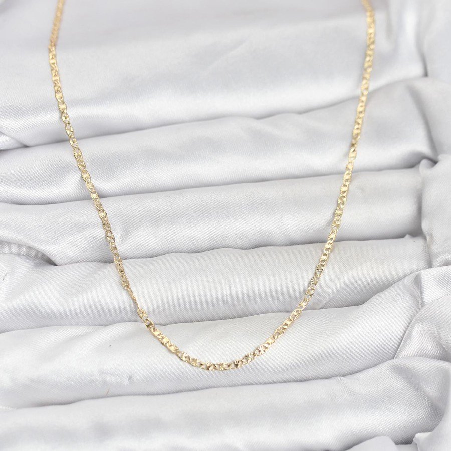 CM 14K Gold Color Brass Laser Model 60 cm Women s Necklace